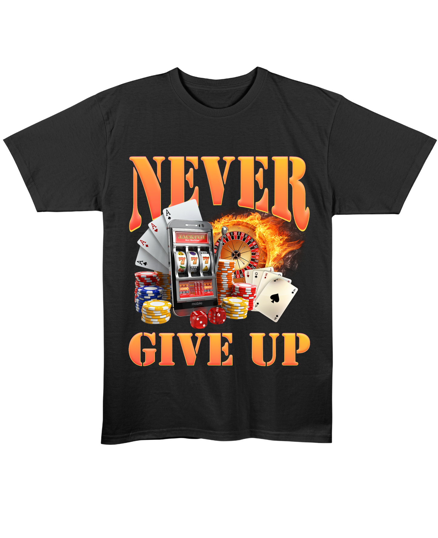 Never Give Up - Regular Fit Tee