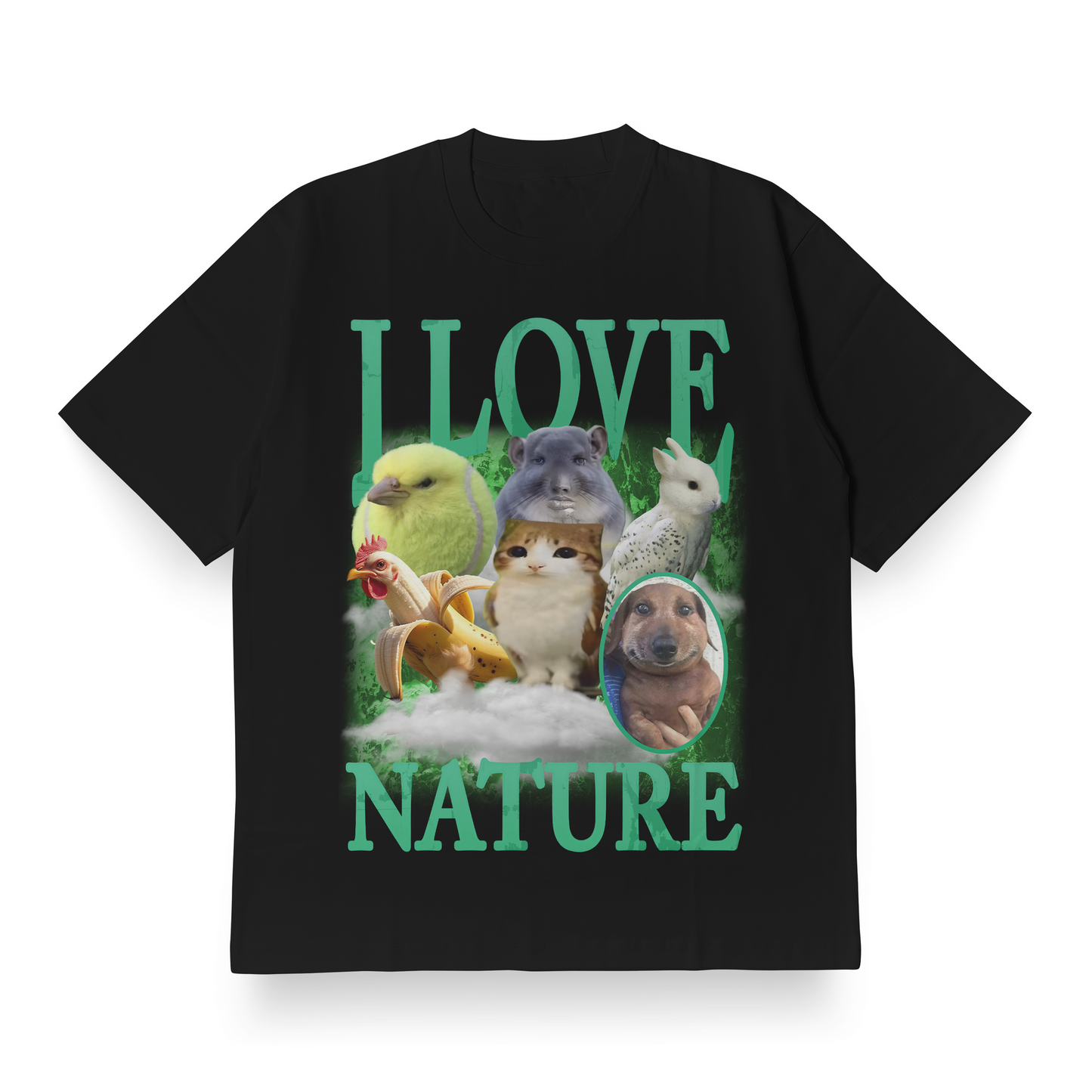 I Love Nature - Oversized Tee